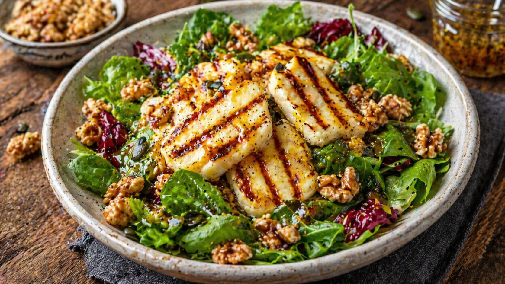 Sałatka halloumi